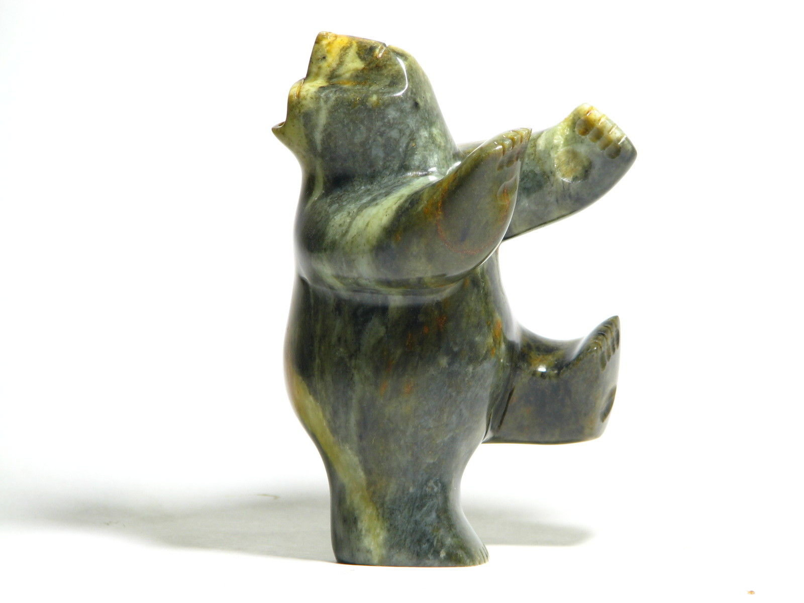 Dancing Bear ! Soapstone Carving Art Sculpture Inuit direct from artist NR 0.99