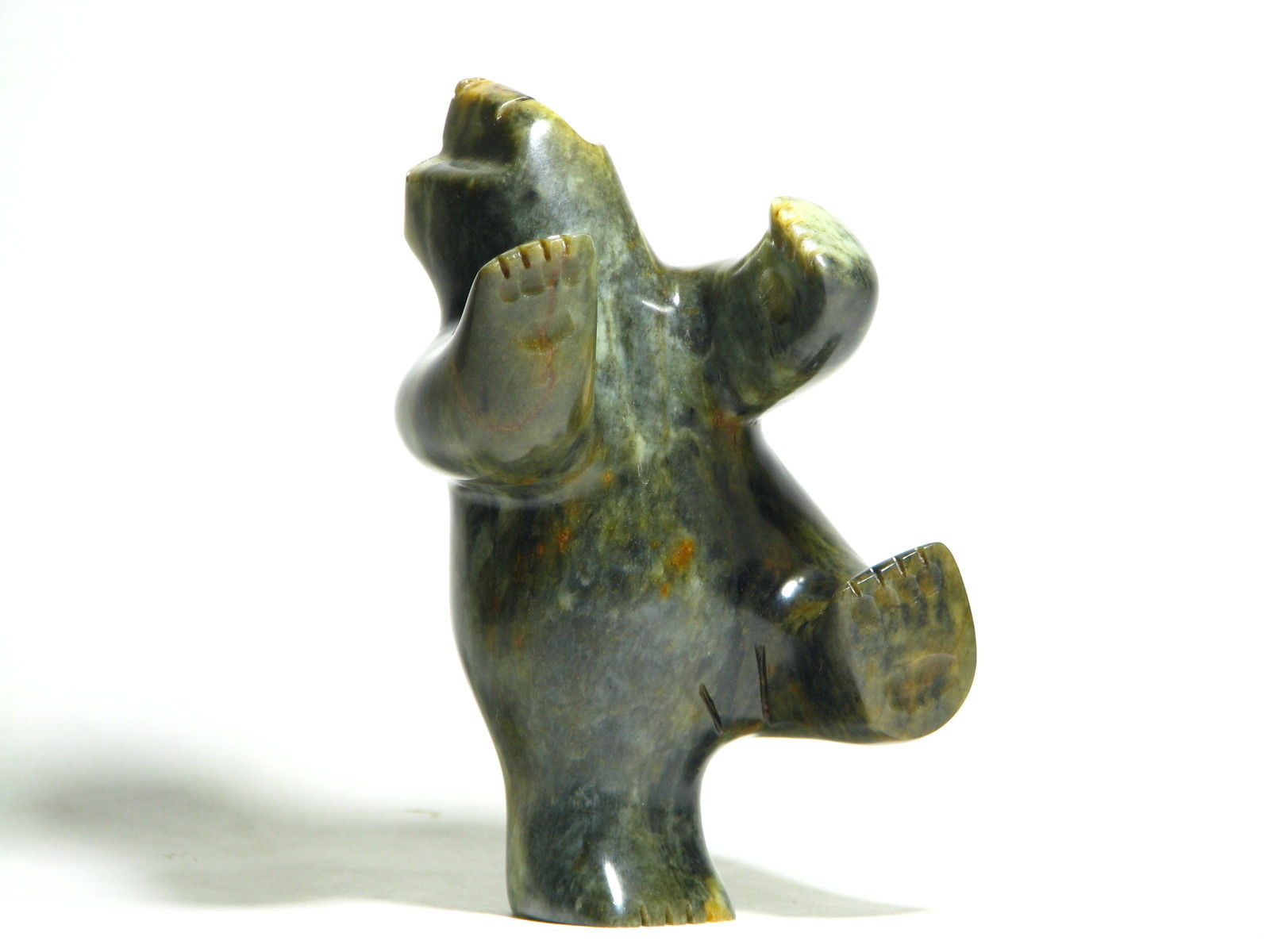 Dancing Bear ! Soapstone Carving Art Sculpture Inuit direct from artist NR 0.99