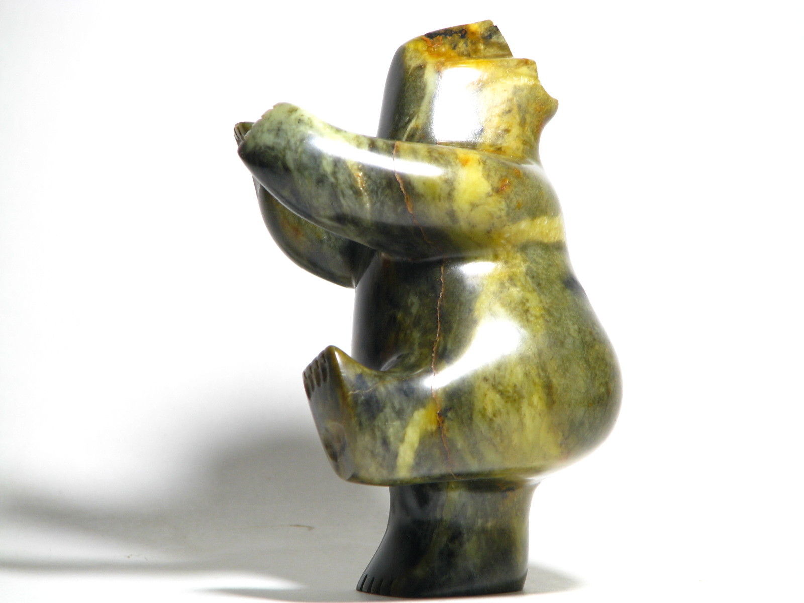 Dancing Bear ! Soapstone Carving Art Sculpture Inuit direct from artist NR 0.99