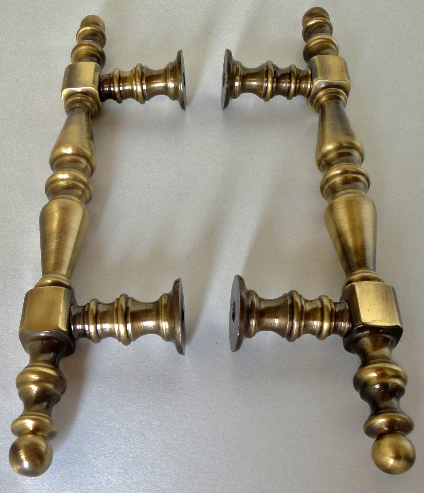 1 VINTAGE / Victorian style BRASS Front CENTRE  DOOR PULL / HANDLE Knob - 22 cm