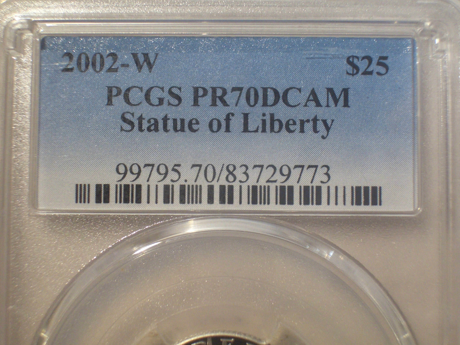 2002-W $25 PLATINUM * PCGS PR70 DCAM Proof * $575++ Liberty EAGLE * NO Toning !!