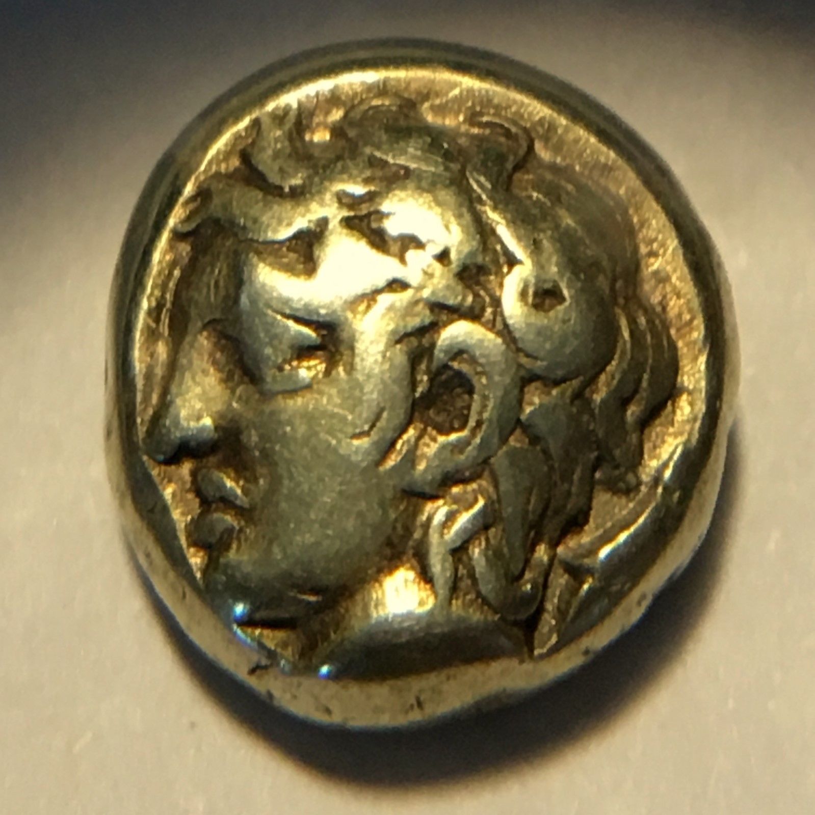 Ancient Greek Electrum Gold Hekte, Ionia, Phokaia, 478-387 B.C., Exquisite Style