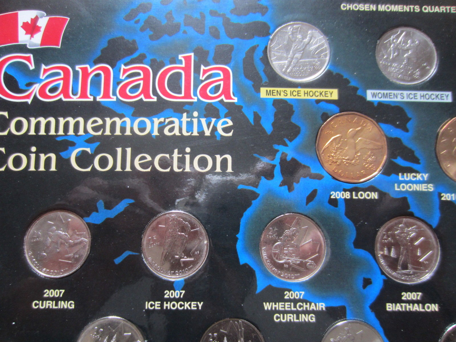 2010 Canada Winter Olympic Commemorative Coins Set. 17 Coins