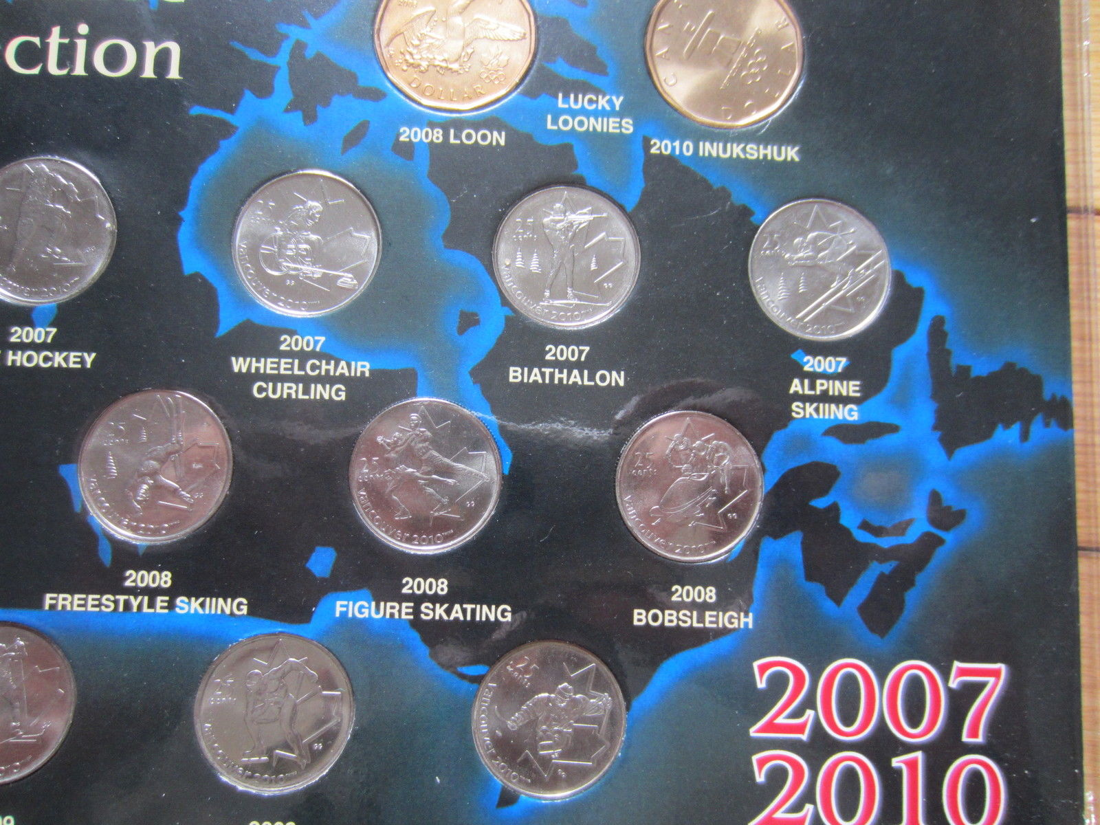 2010 Canada Winter Olympic Commemorative Coins Set. 17 Coins