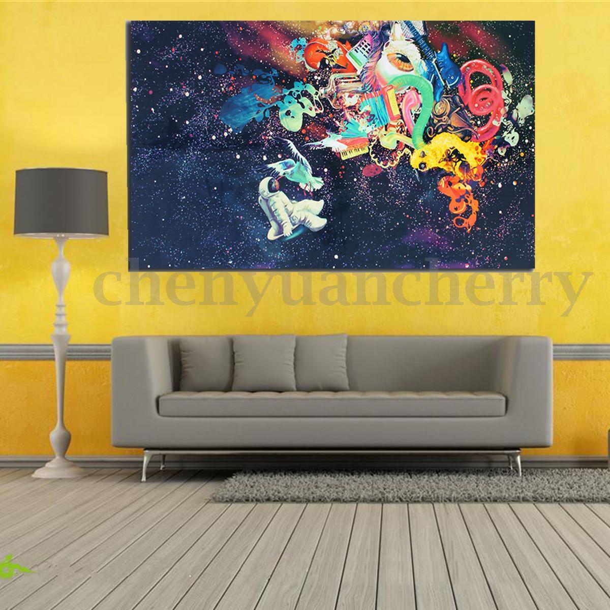 Psychedelic Trippy Modern Abstract Art Silk Fabric Cloth Poster Decor 36x24"