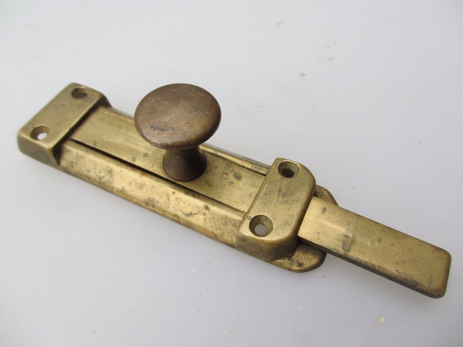 Vintage Brass Door Lock Bolt Bathroom Lock WC Toilet Antique Old