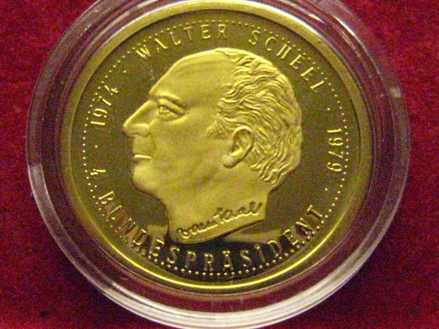 Gold Coin-Walter Scheel-Federal President