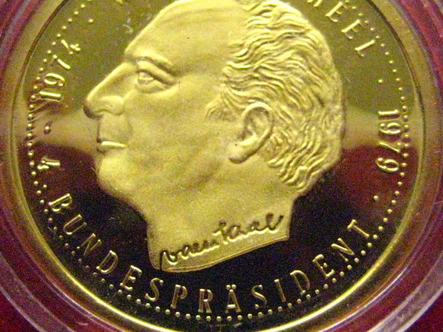 Gold Coin-Walter Scheel-Federal President