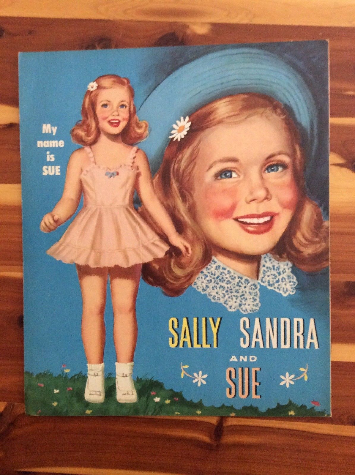 Vintage uncut Sally Sandra Sue Paper Dolls