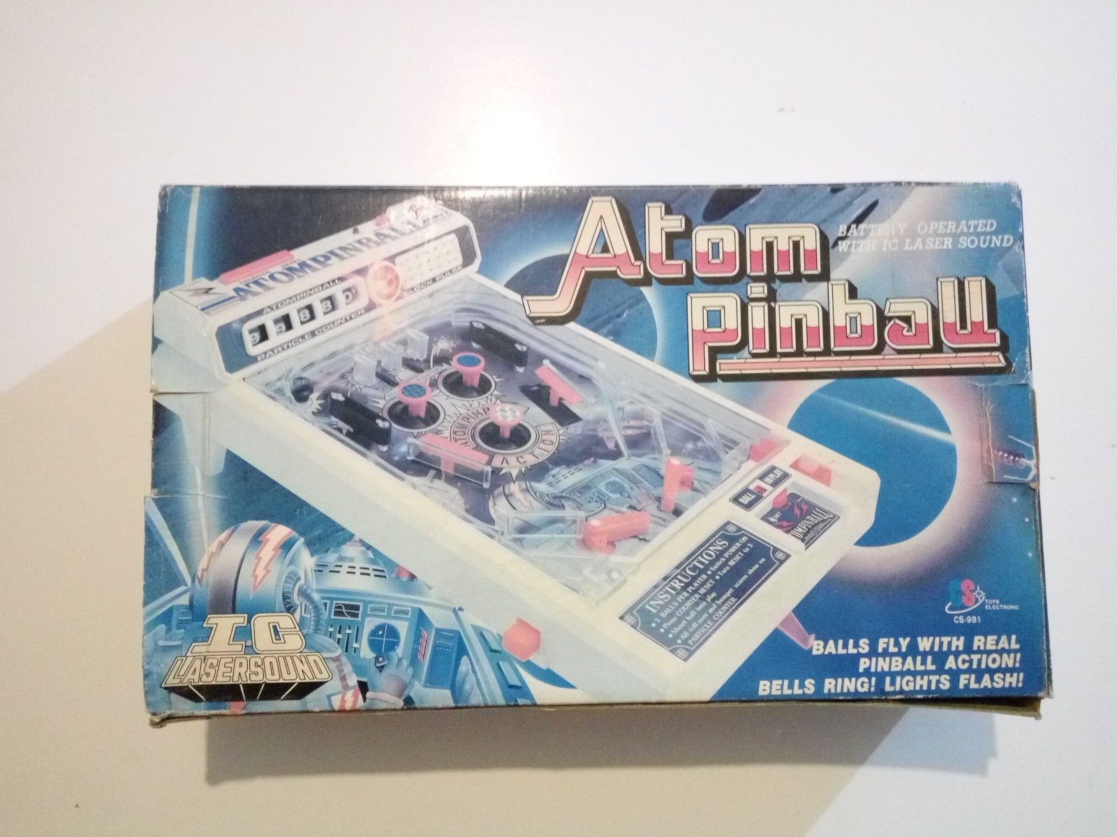Vintage Atom Pinball Toys Electronic made in Taiwan