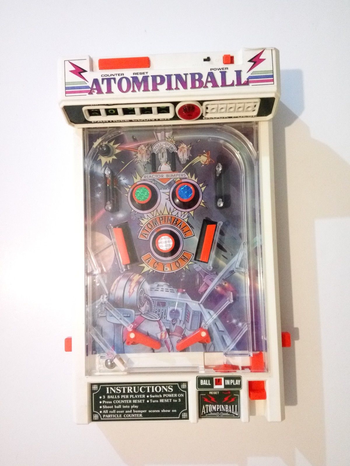 Vintage Atom Pinball Toys Electronic made in Taiwan