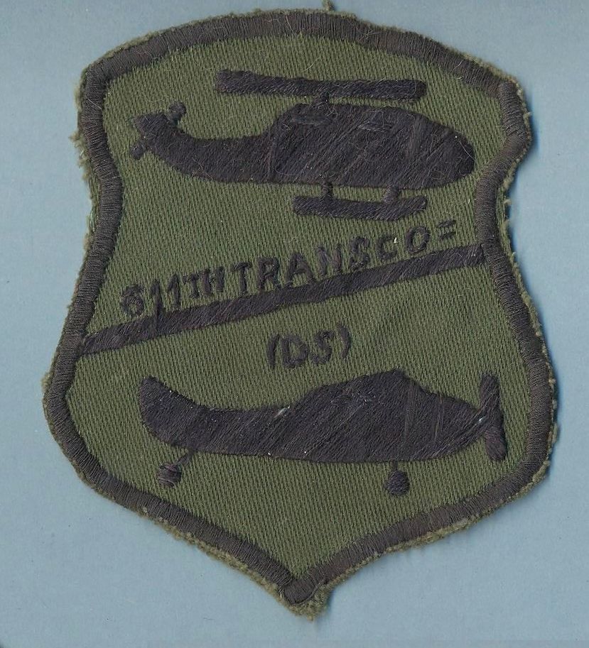 Rare Vietnam made US Army Aviation 611th Trans Co (DS) patch.