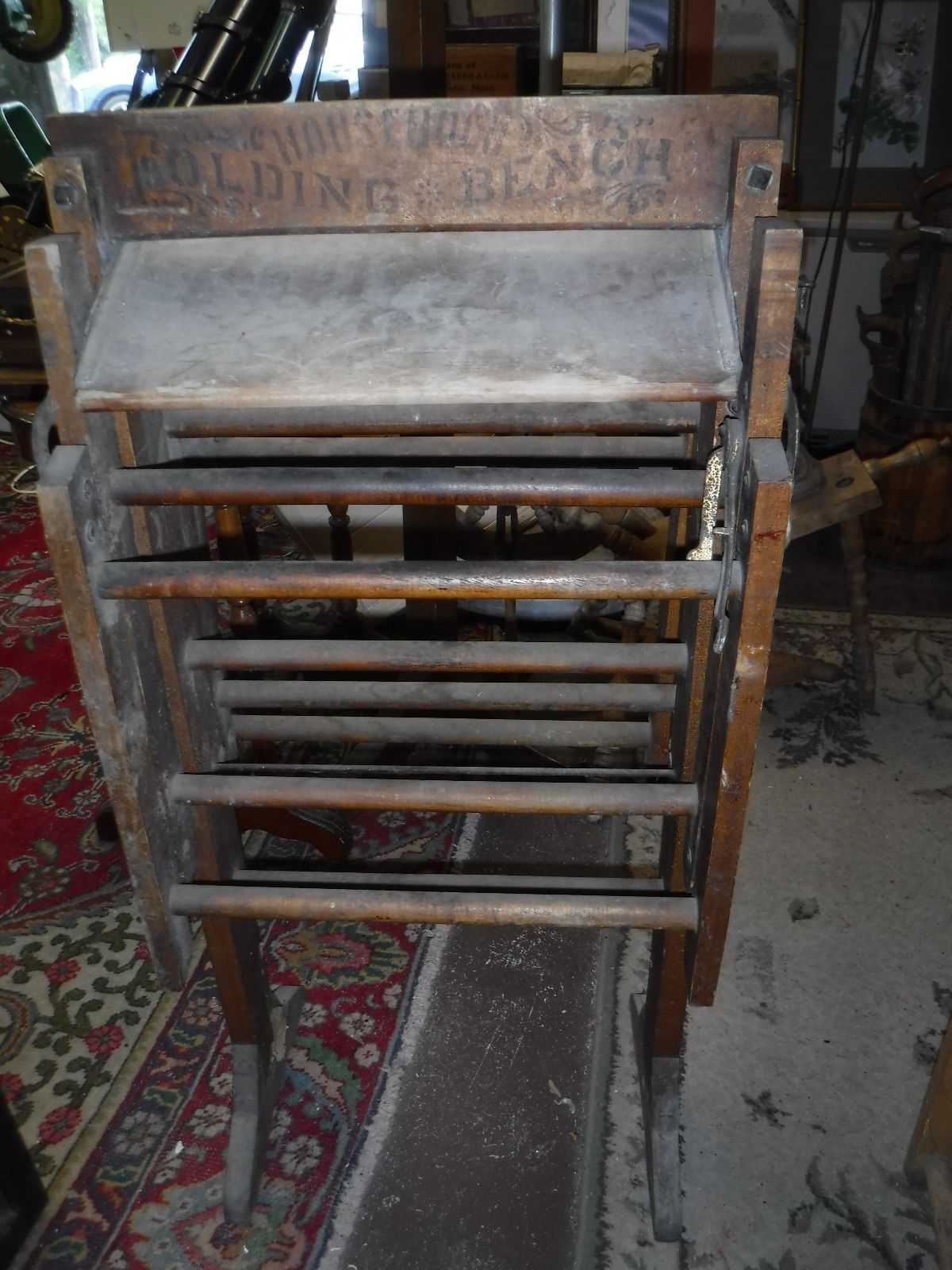 American Wringer Company Washing Machine Household Folding Bench Antique