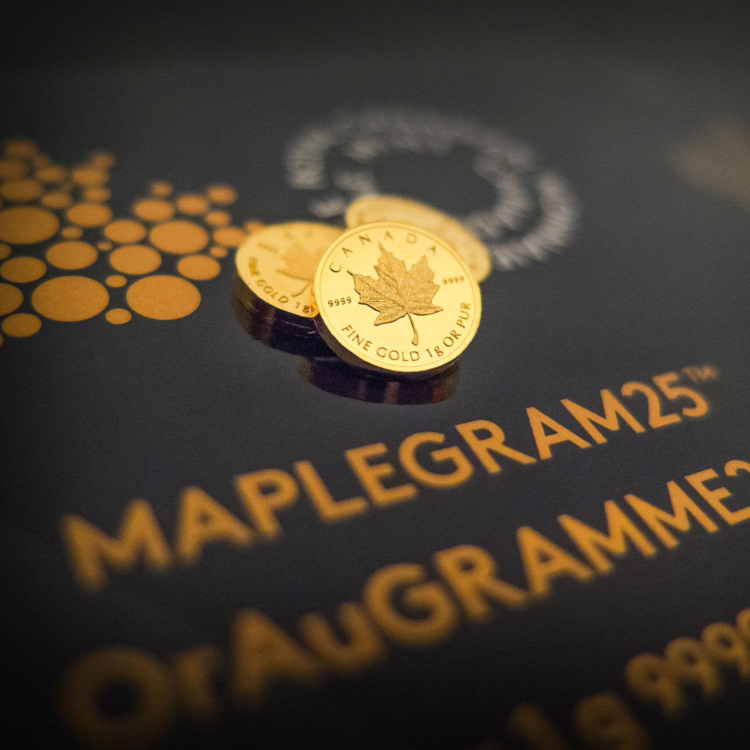 2015 25x 1 gram Gold Maple Leafs - Maplegram25™ (In Assay Sleeve) - SKU #86165