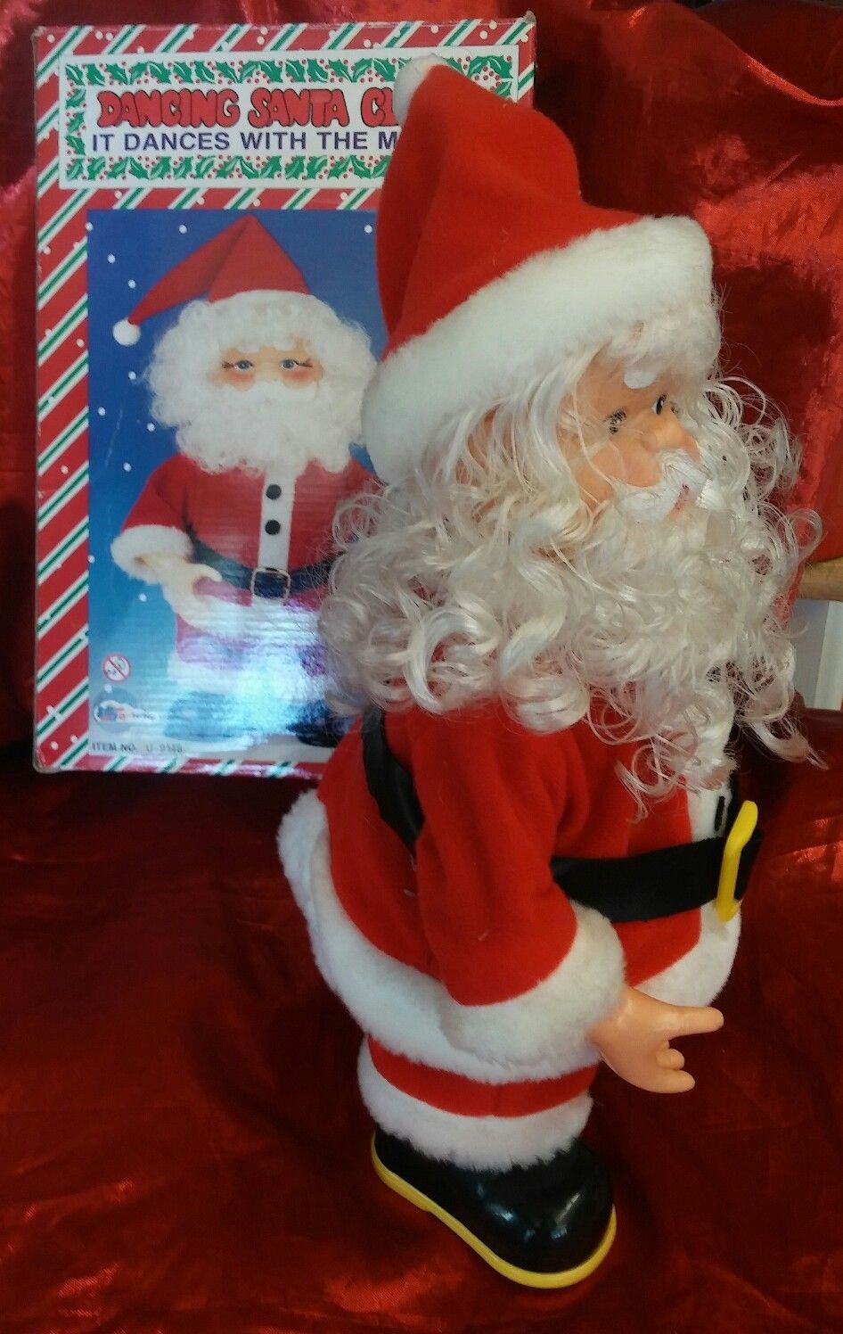 Dancing Animated Christmas Santa Claus 12" Toy Mine U-9148