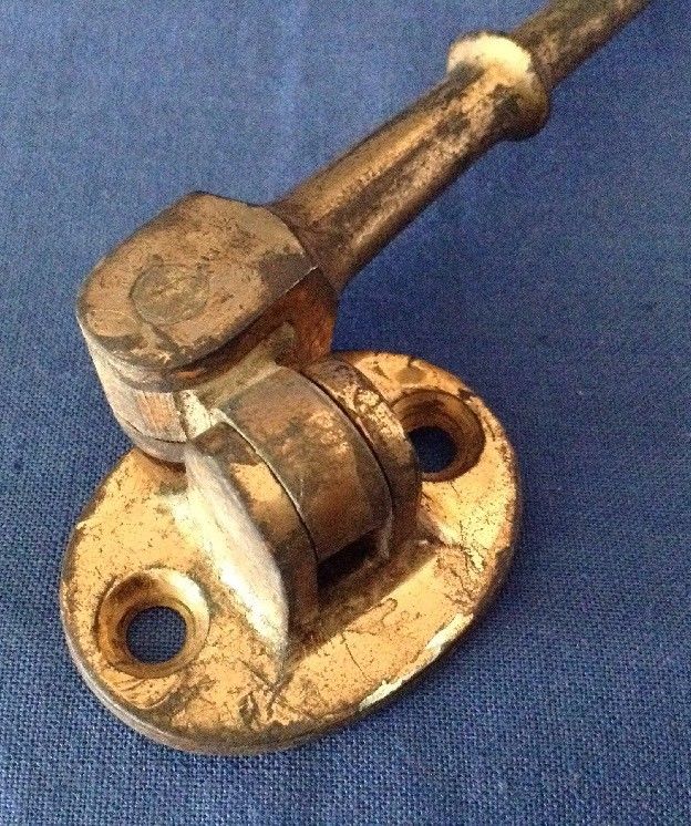 Antique brass House door bolt Latch Hook old security vintage