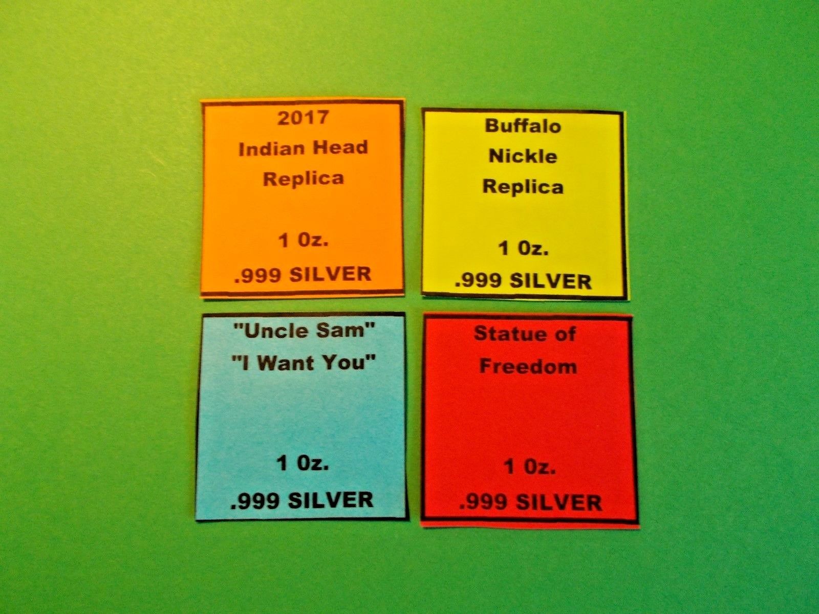 Lot of 4 - 1 Oz. .999 BU SILVER ROUNDS . Another Outstanding Group.