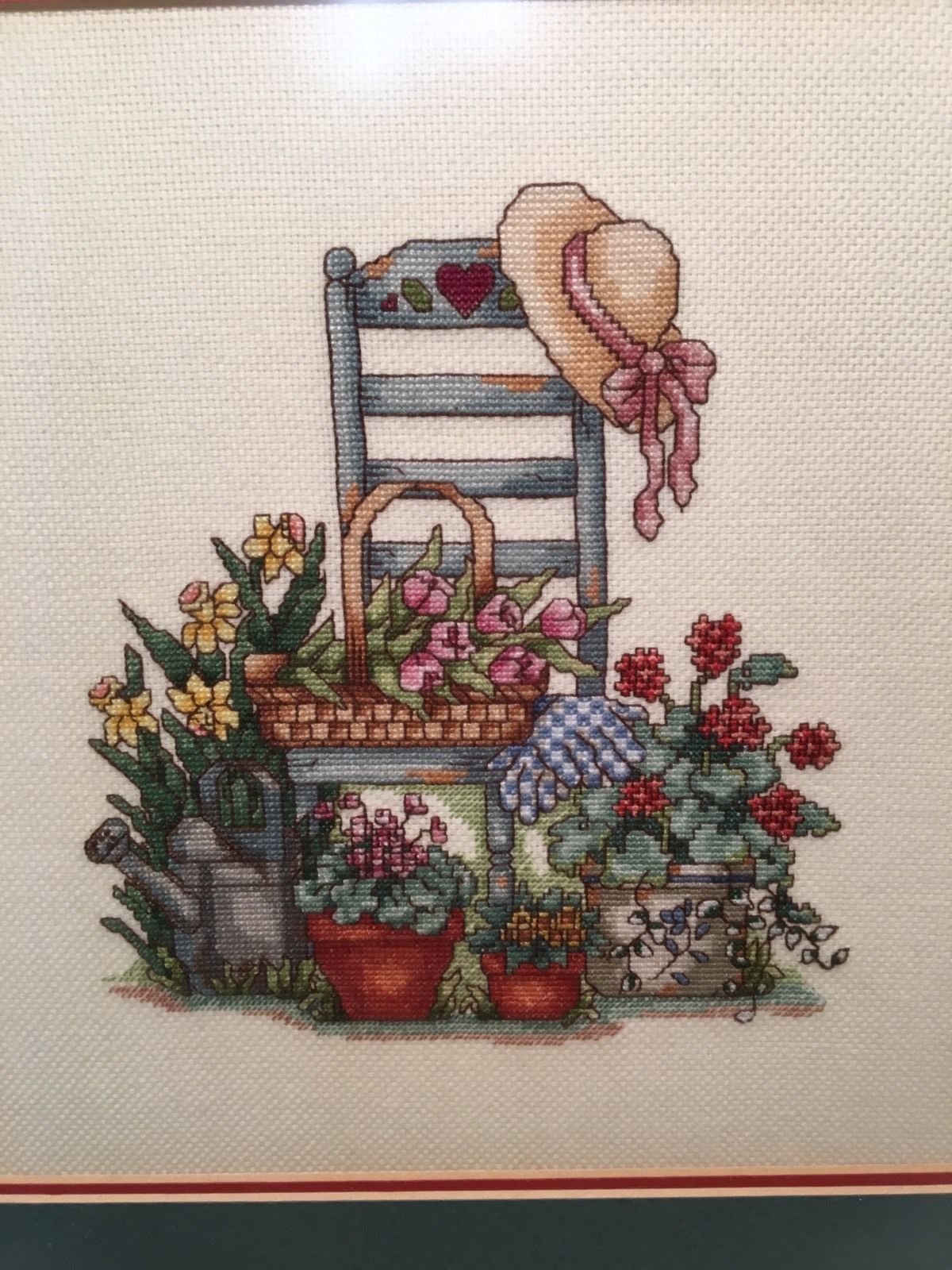 Cross Stitch wall decor , by Edith Garrison