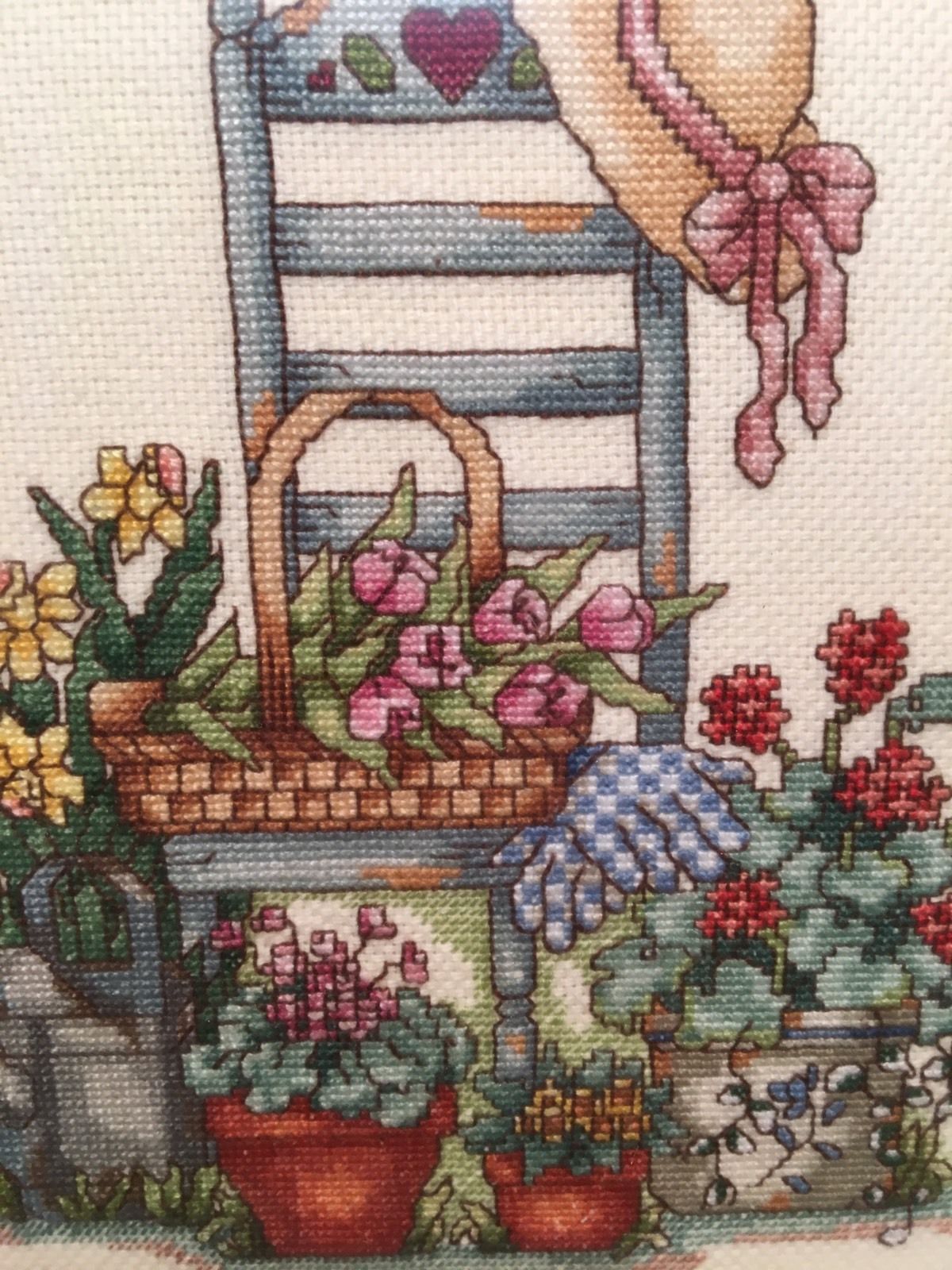 Cross Stitch wall decor , by Edith Garrison