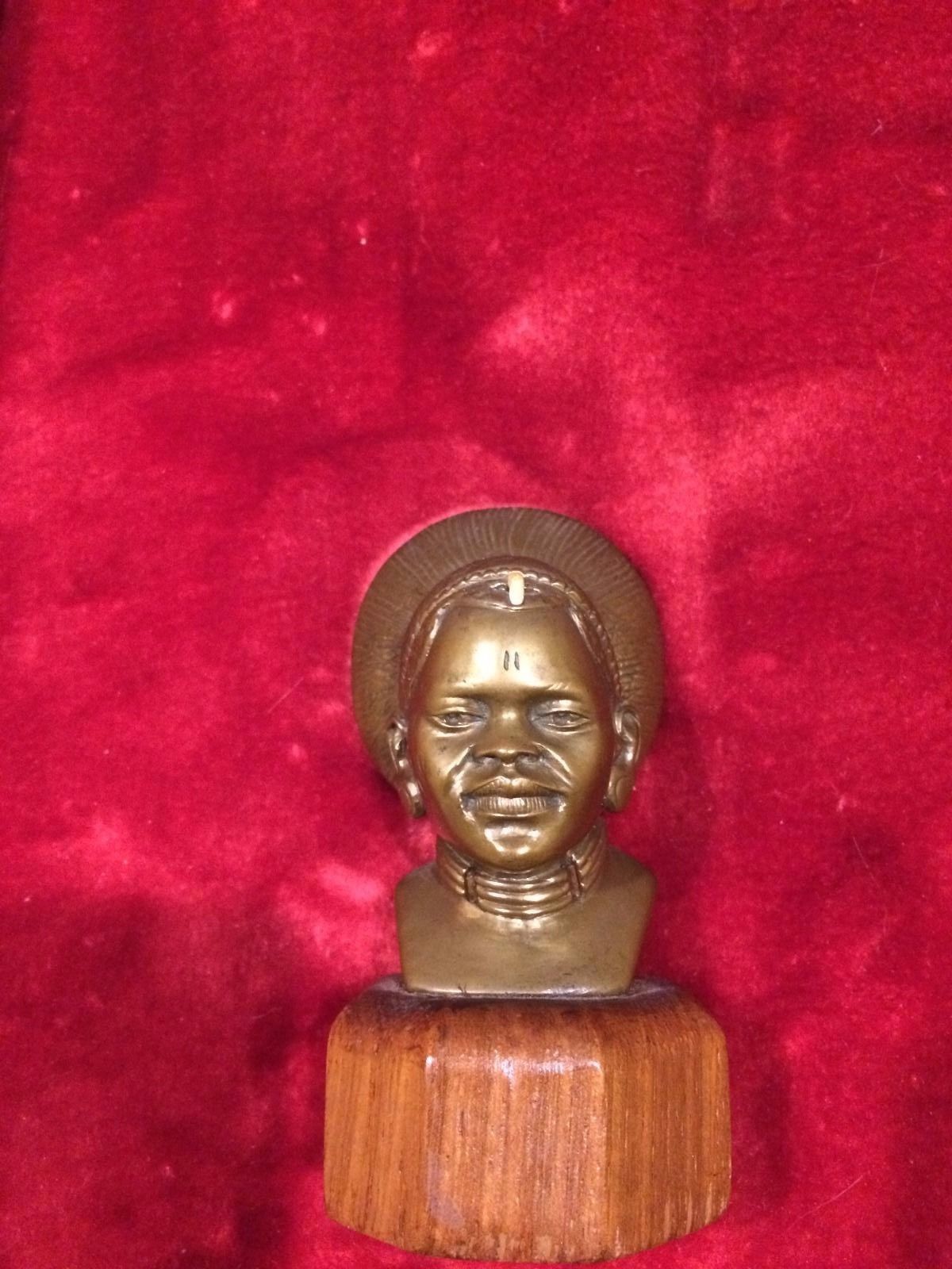 Casper Darare  artist ,bronze style sculpture,Zulu female Africa,original Art