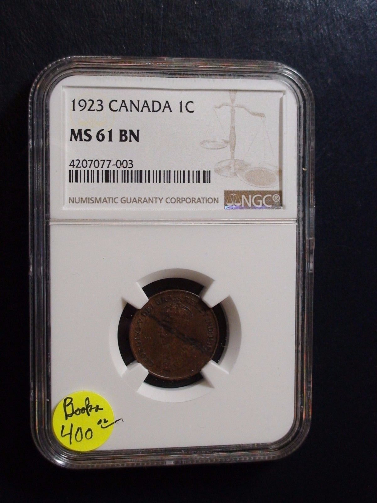 1923 Canada One Cent NGC MS61 BN 1c Coin Better Date Penny PRICED TO SELL NOW!