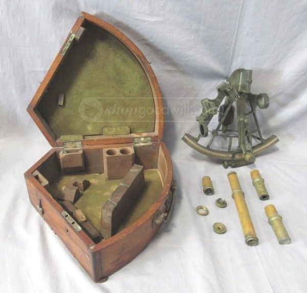 Antique 19th Century H. Hughes Sextant with Original Case London