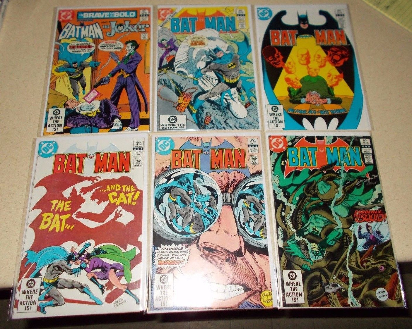 BATMAN Lot #353-357 1st KILLER CROC & Jason Todd(RED HOOD) High Grade Key JOker