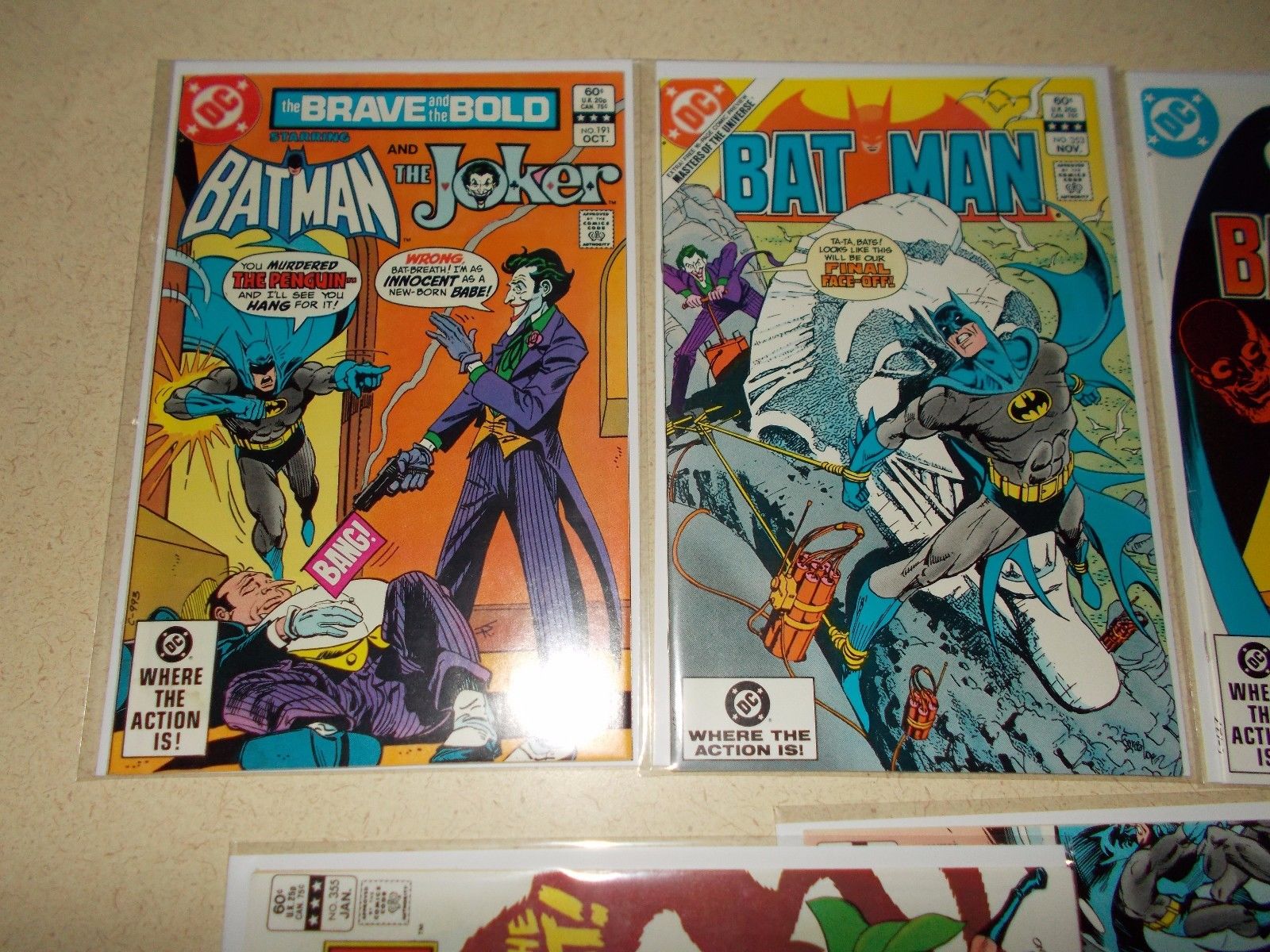 BATMAN Lot #353-357 1st KILLER CROC & Jason Todd(RED HOOD) High Grade Key JOker