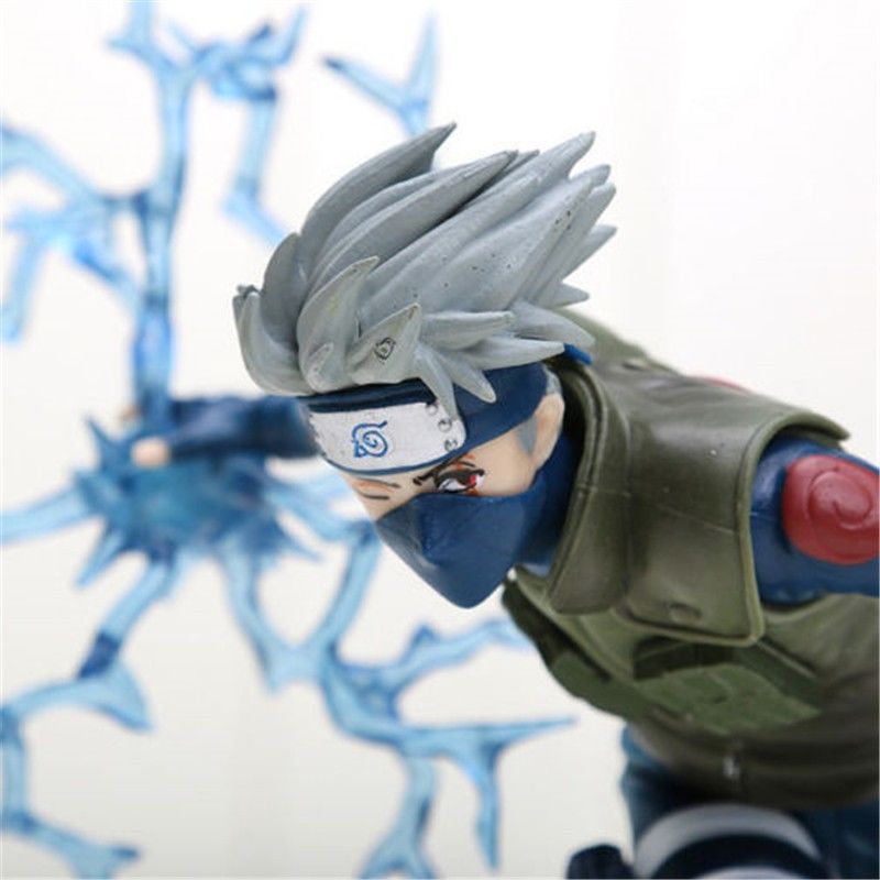 2pcs Set Anime Naruto Nara Shikamaru & Hatake Kakashi PVC Figures 16cm/6" No Box