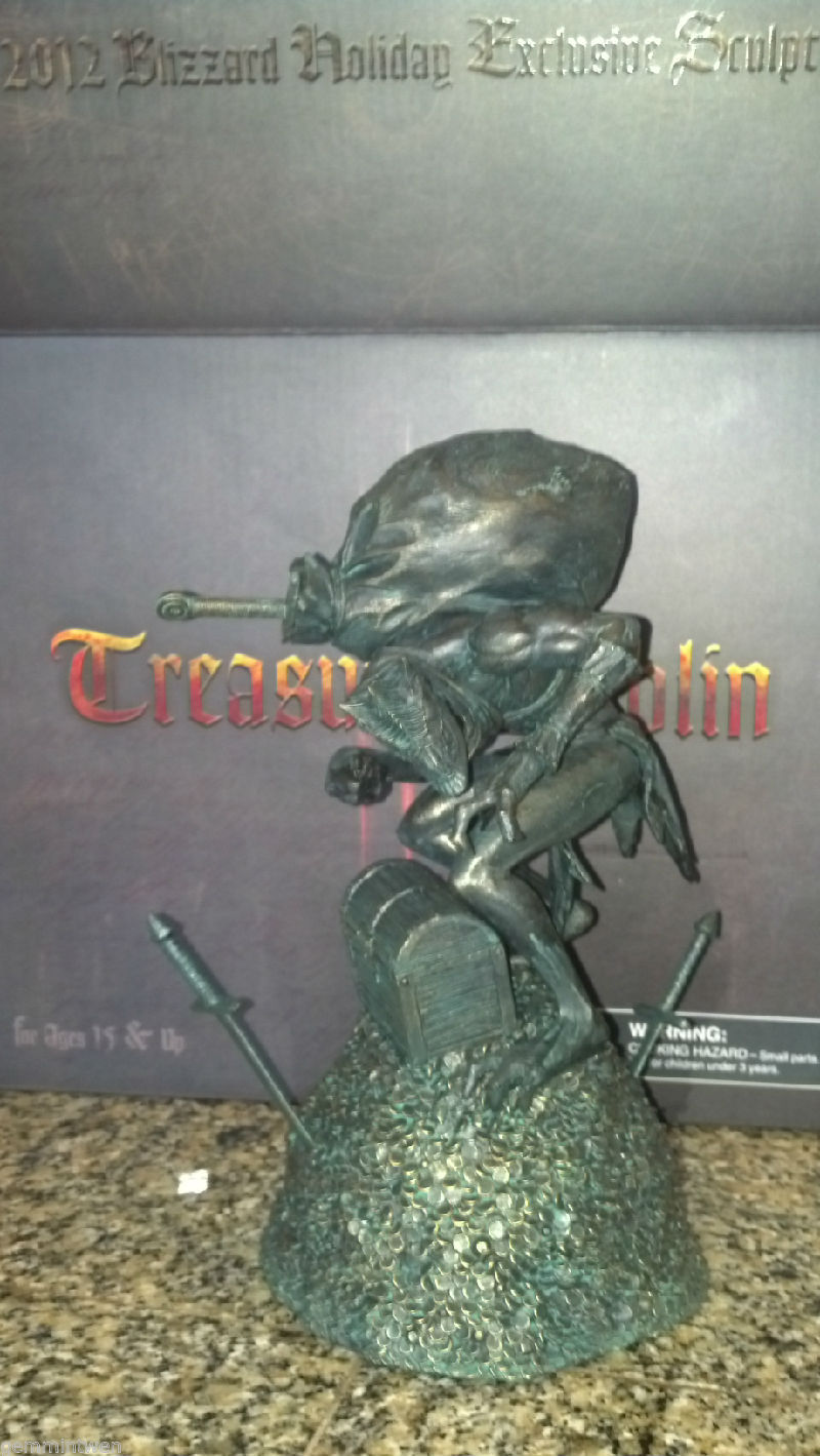 BLIZZARD EMPLOYEE ONLY EXCLUSIVE GIFT -TREASURE GOBLIN STATUE - Diablo 3 - LOW #