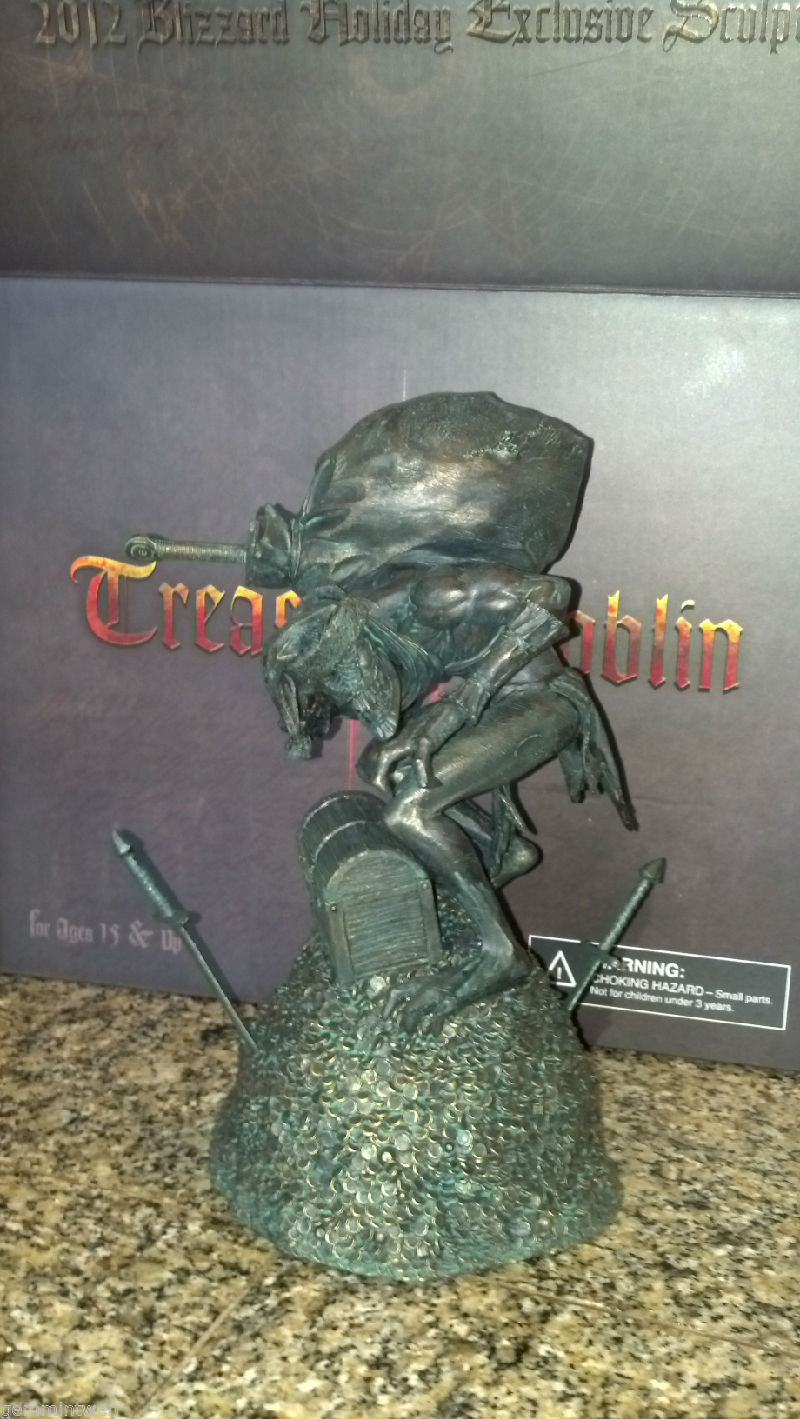 BLIZZARD EMPLOYEE ONLY EXCLUSIVE GIFT -TREASURE GOBLIN STATUE - Diablo 3 - LOW #