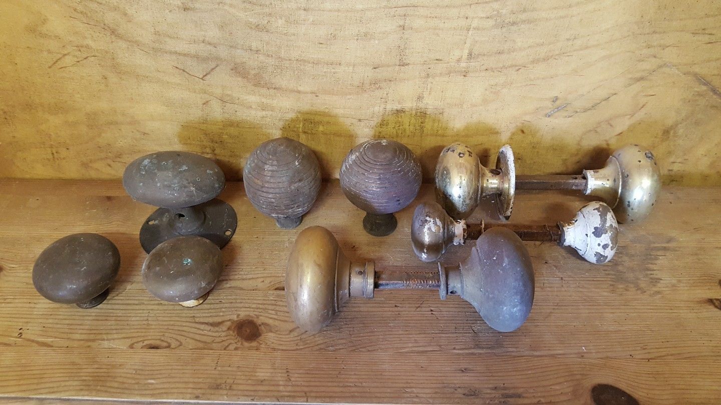 Antique/vintage brass door knobs
