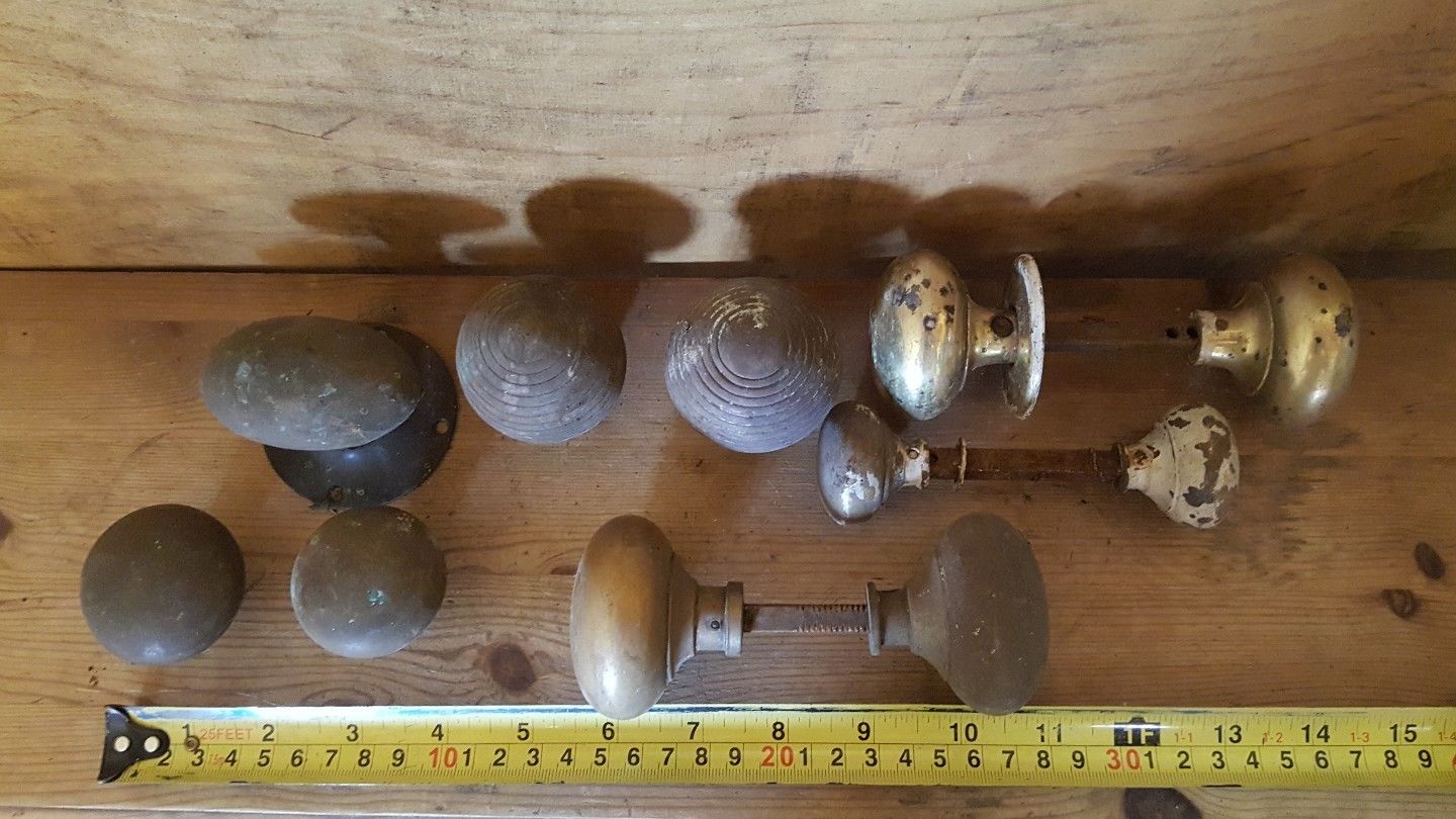 Antique/vintage brass door knobs