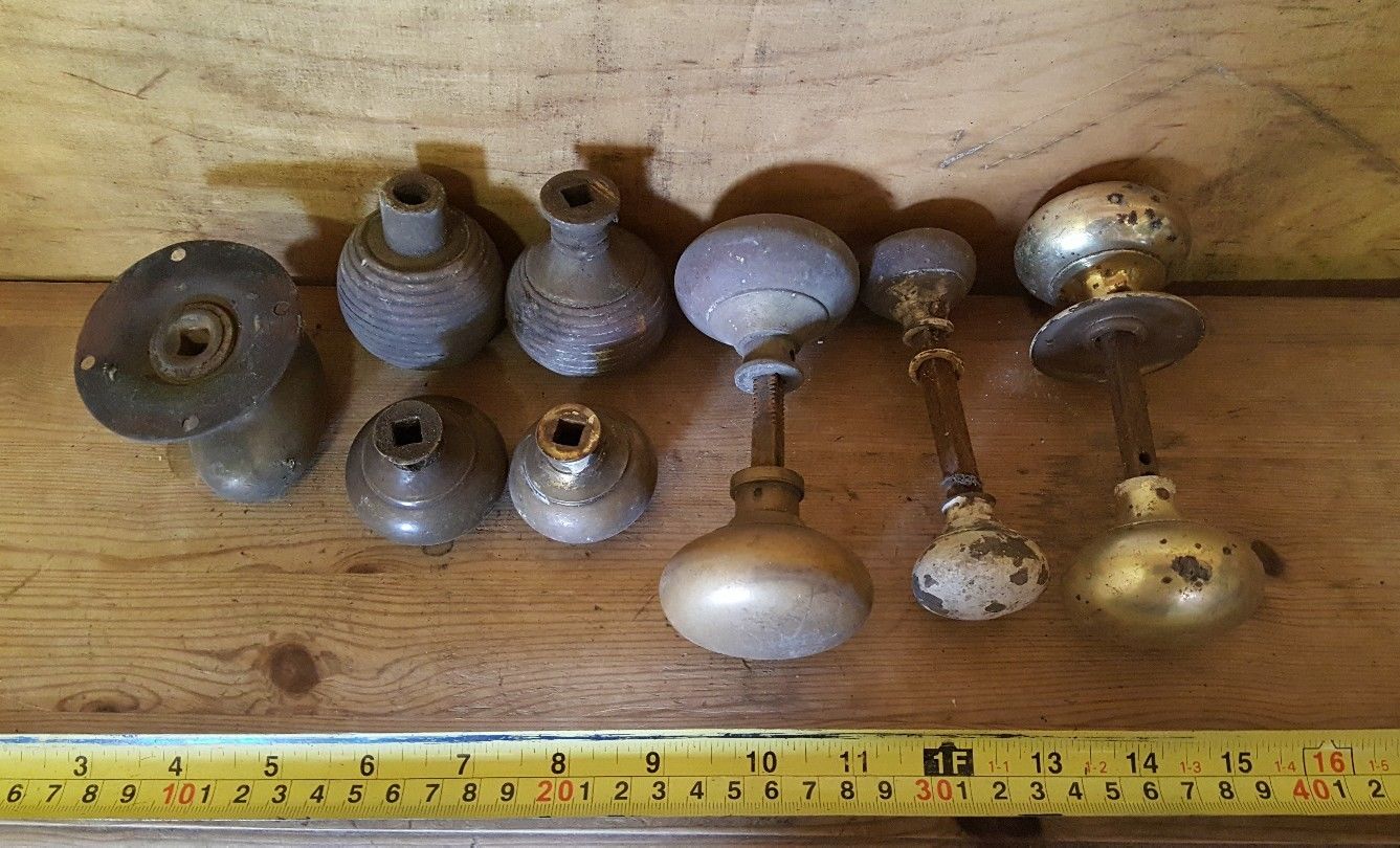 Antique/vintage brass door knobs