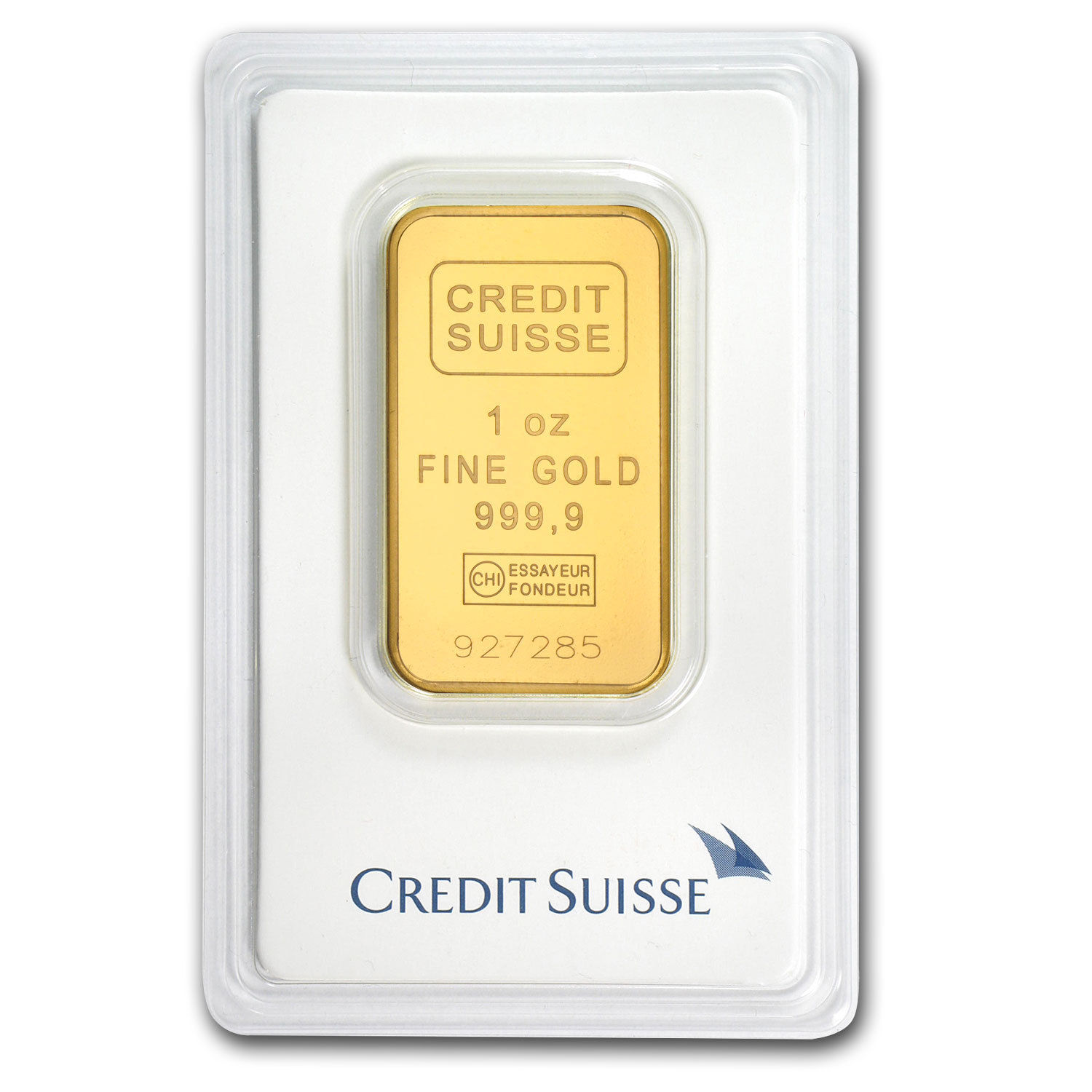 1 oz Credit Suisse Gold Bar .9999 Fine In Assay - SKU #82687