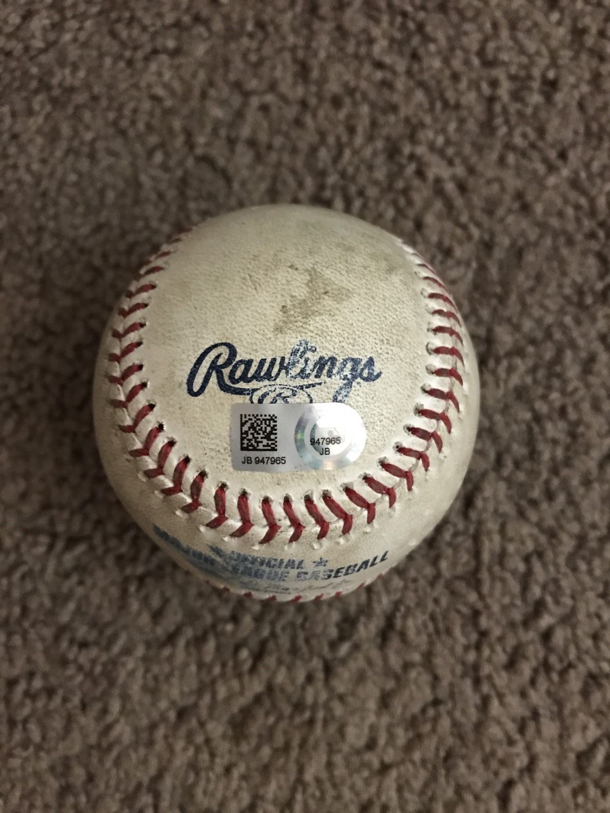 4/03/2017 Red Sox Opening Day Game-Used ball