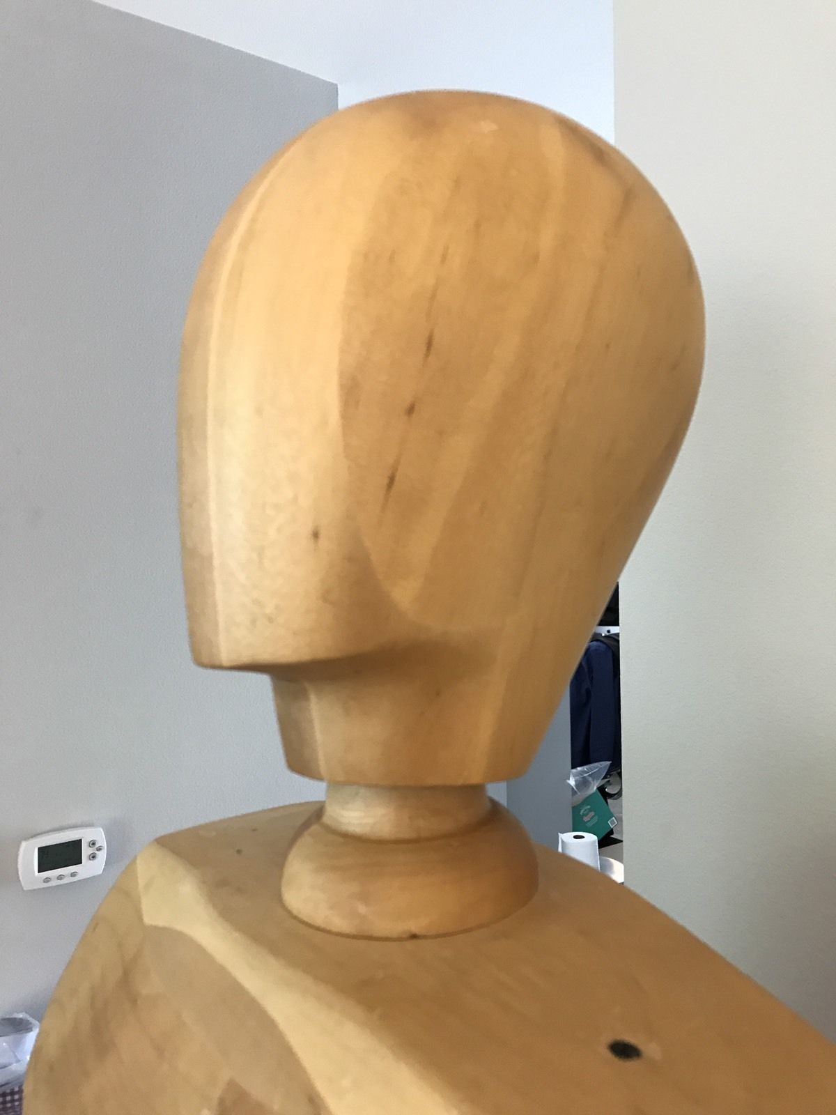 Solid Wood Male Mannequin Fully Articulated Mid-Century Modernist Art Deco