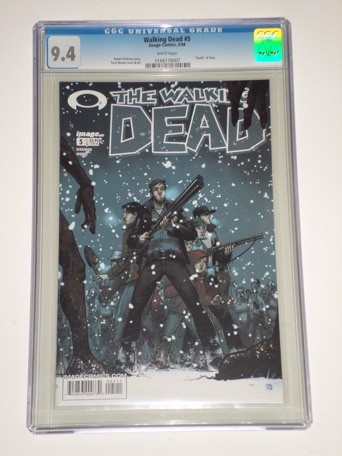 Walking Dead #5 (Feb 2004, Image) CGC Graded 9.4, Death of Amy