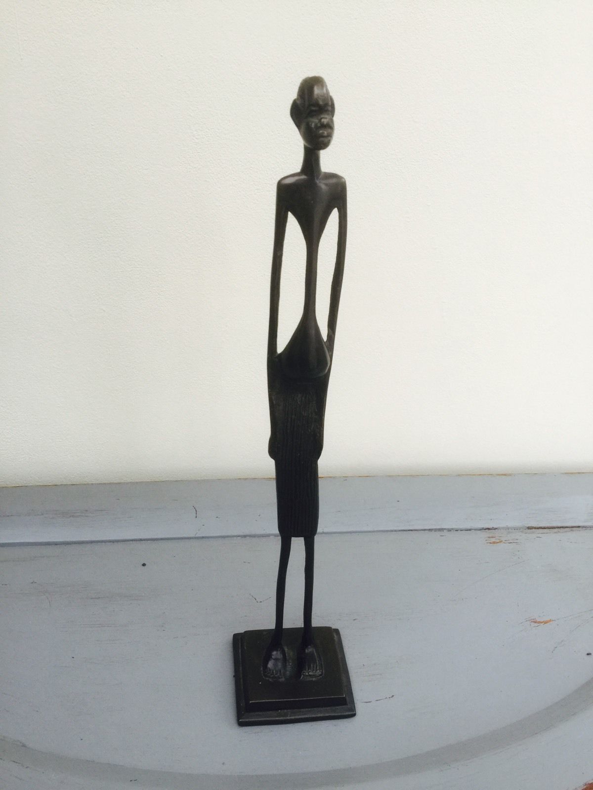 Decorative African Art Metal Figurine, Statue