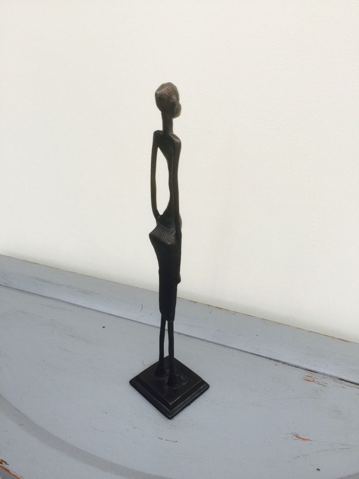 Decorative African Art Metal Figurine, Statue