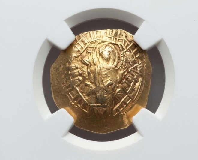 Byzantine Empire Michael VIII NGC MS 4/5 Ancient Gold Coin of St Michael