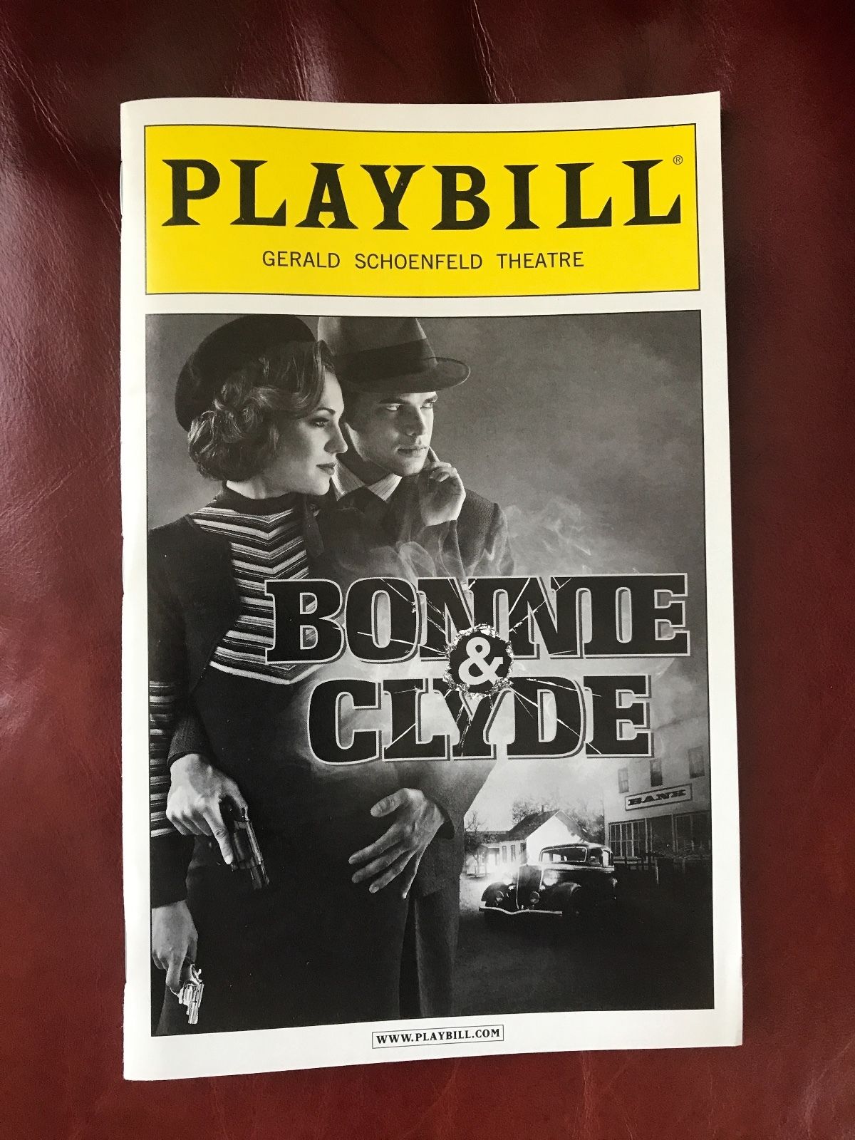 Bonnie and Clyde Broadway Playbill - Jeremy Jordon and Laura Osnes