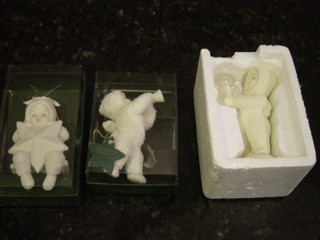 VINTAGE DEPT 56 SNOWBABIES Lot of 3. Figurines Collectible