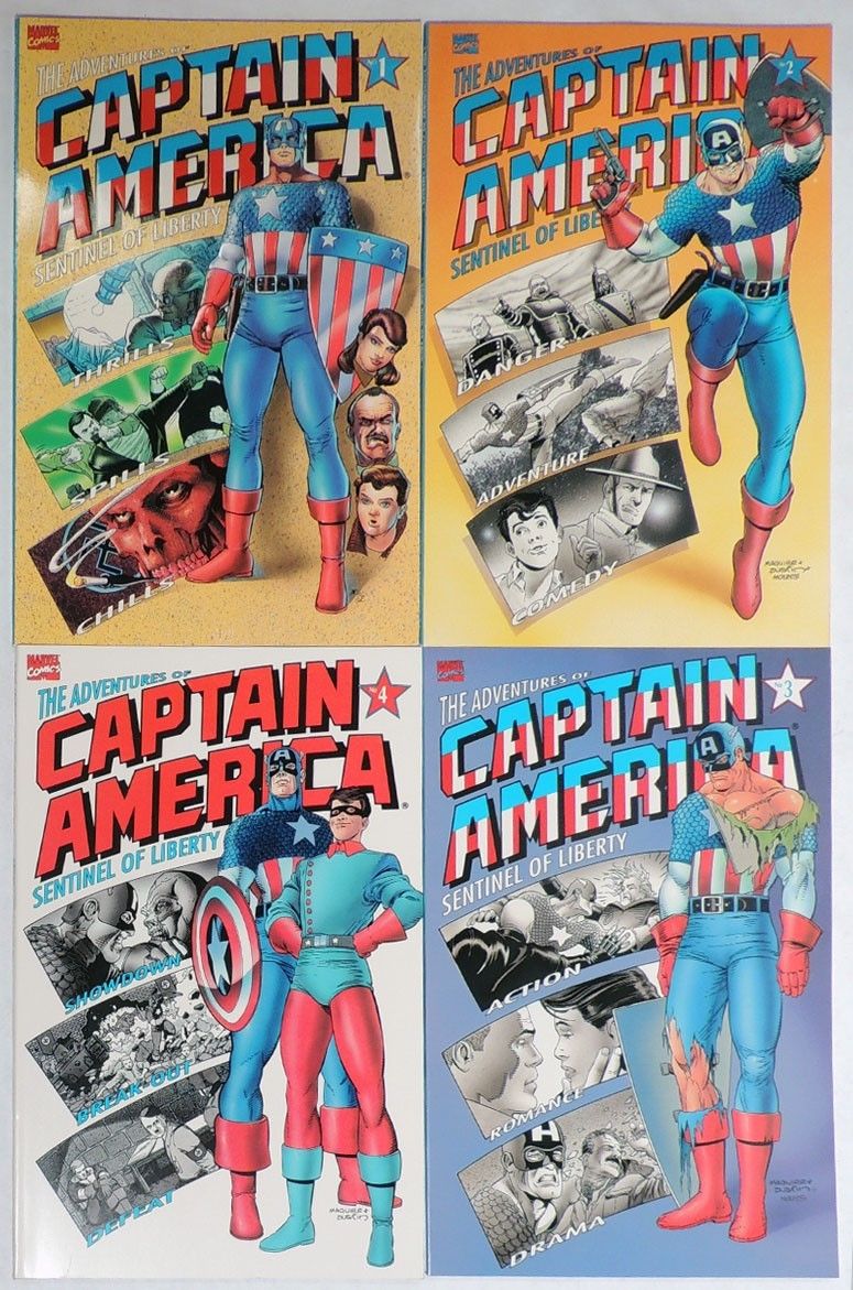 M612 The Adventures of CAPTAIN AMERICA Sentinel Liberty 1-4 Marvel Comics (1991)