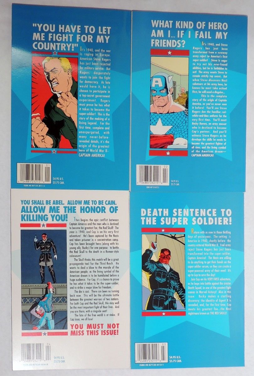 M612 The Adventures of CAPTAIN AMERICA Sentinel Liberty 1-4 Marvel Comics (1991)