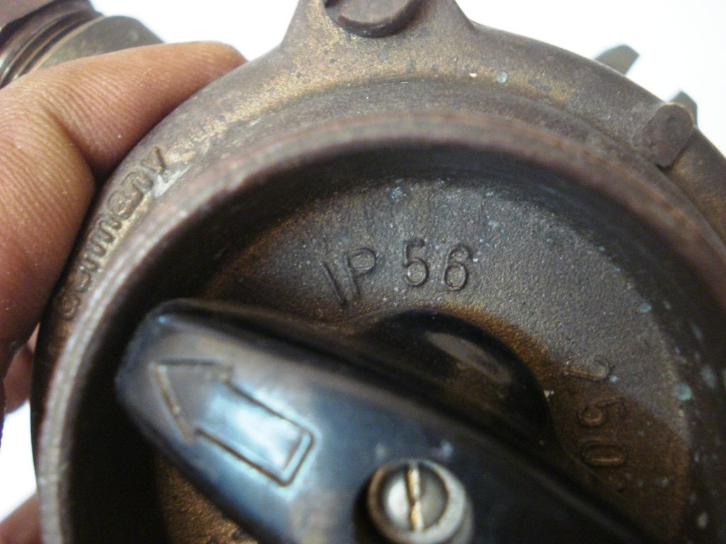 VINTAGE Marine Brass SWITCH for Light – Made in GERMANY - SHIP'S ORIGINAL(566)