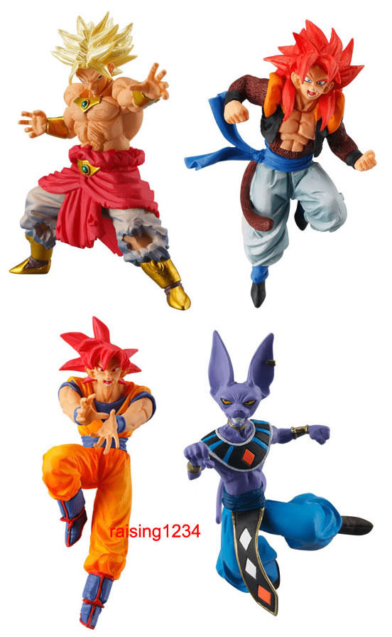 BANDAI DragonBall Super VS DB Battle Figure 2 Series Gashapon (set 4 pcs)