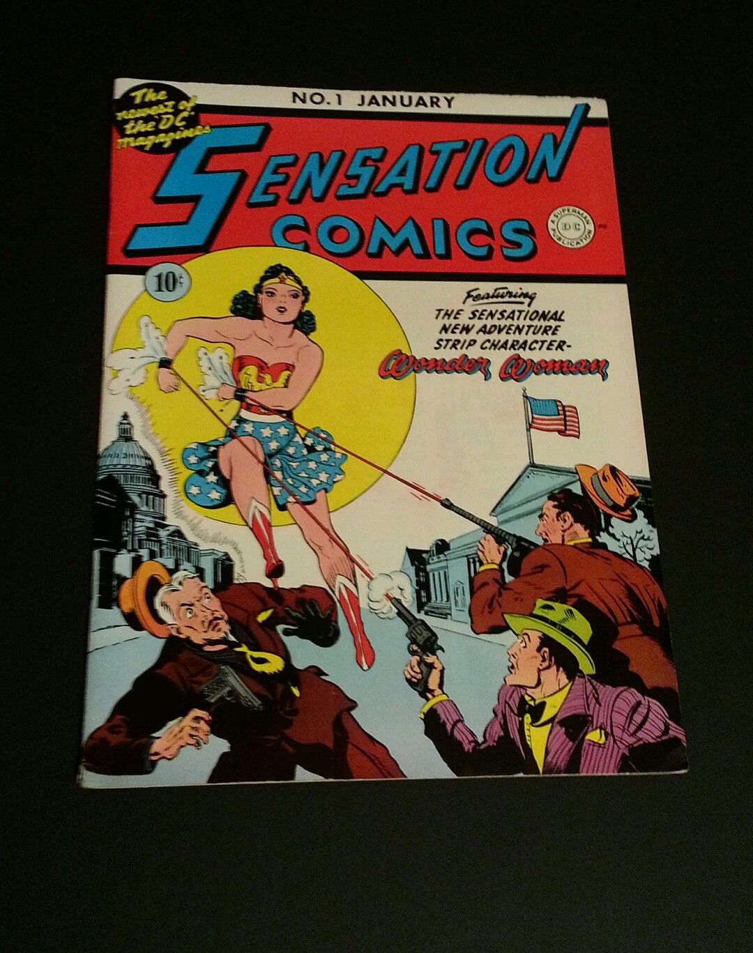 Sensation Comics # 1 1942 Oversized Golden Age Replica  1st Wonder Woman