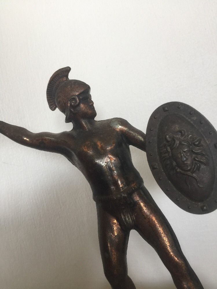 Bronze Statue Leonidas King Of Sparta With Sword And Shield