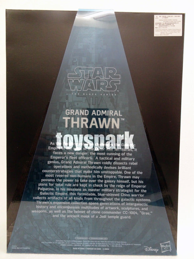 SDCC 2017 STAR WARS The Black Series 6" GRAND ADMIRAL THRAWN Exclusive figure